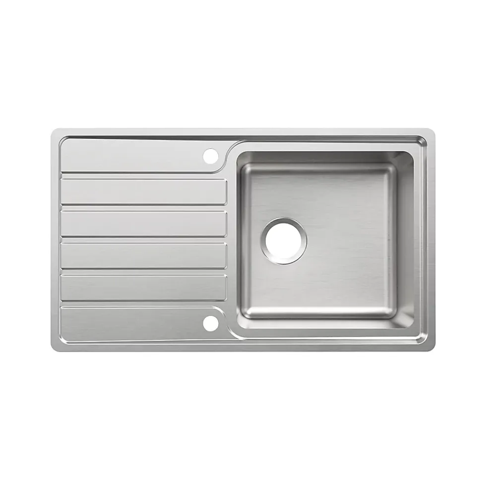 Evier Et Robinet De Buanderie|Cooke & Lewis Évier en inox 1 bac à encastrer Apollonia