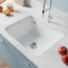 Evier Et Robinet De Buanderie|Villeroy & Boch Évier sous-plan en céramique 1 cuve à encastrer Subway blanc brillant