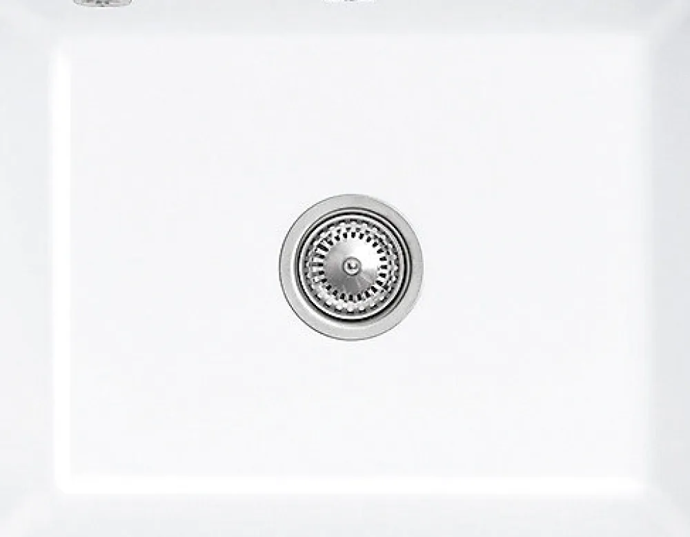 Evier Et Robinet De Buanderie|Villeroy & Boch Évier sous-plan en céramique 1 cuve à encastrer Subway blanc brillant