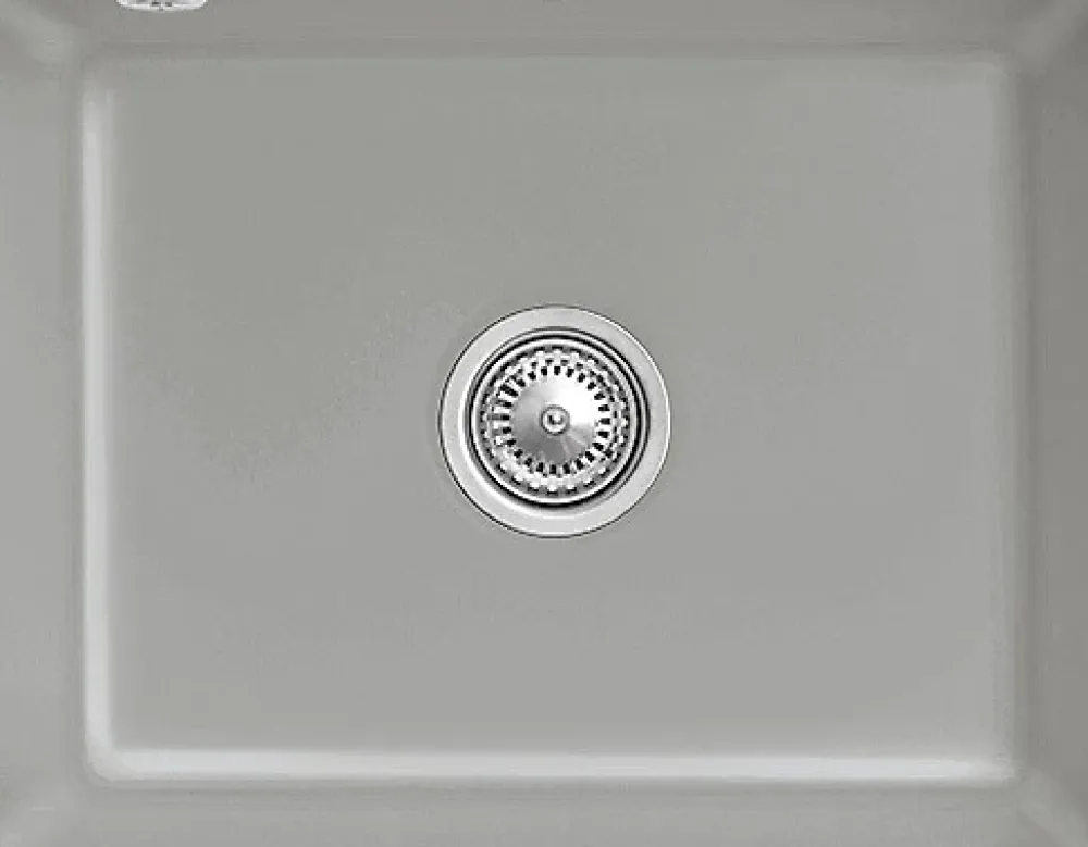 Villeroy & Boch Évier sous-plan en céramique 1 cuve à encastrer Subway gris moyen