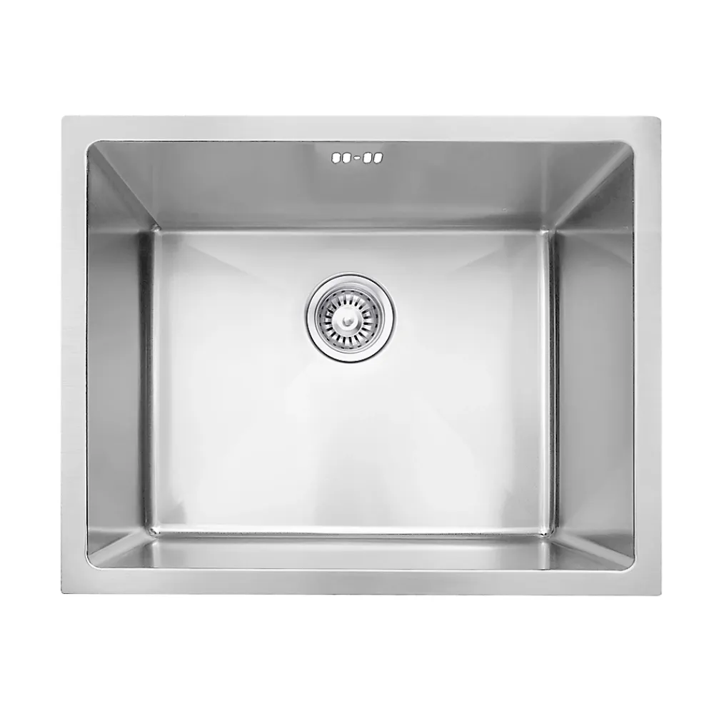 Evier Et Robinet De Buanderie|Essebagno Évier sous-plan en inox 1 bac à encastrer Luisa 55