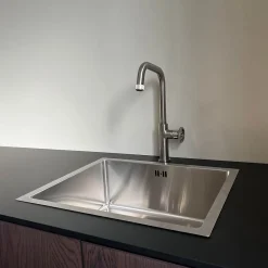 Evier Et Robinet De Buanderie|Essebagno Évier sous-plan en inox 1 bac à encastrer Luisa 55