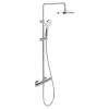Villeroy & Boch Colonne de douche 230, avec mitigeur thermostatique et douchette 3 jets Chrome