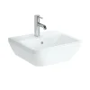 Lavabo|Vitra Integra Lavabo 45x40 cm avec trou pour robinetterie au milieu, Blanc (7047-003-0001)