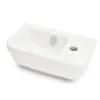 Lavabo|Vitra Integra Lave-mains 37x22 cm avec trou pour robinetterie sur la droite, Blanc (7091-003-0029)