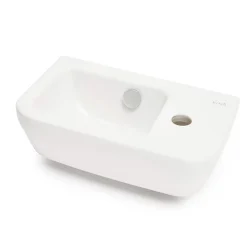 Lavabo|Vitra Integra Lave-mains 37x22 cm avec trou pour robinetterie sur la droite, Blanc (7091-003-0029)