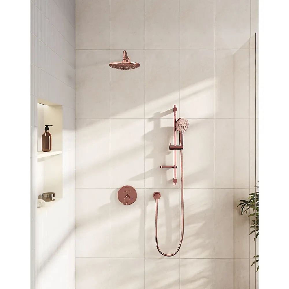 Vitra Bliss set de douche Cuivre (douchette, flexible et barre)