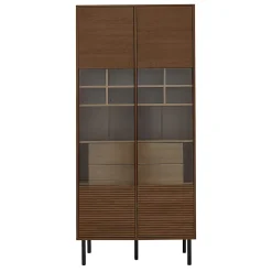 ProximaX Vitrine multibranches avec façade en verre, étagères à plusieurs niveaux et tiroir dissimulé, pour salle de bain, salon ou bureau