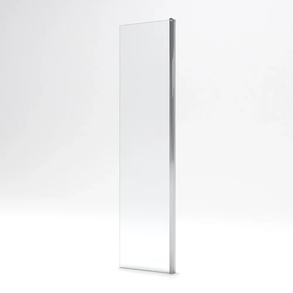 Paroi De Douche|Aurlane Volet pivotant pour paroi de douche fixe - 40x200cm - Verre transparent 6mm - Profile Chromé