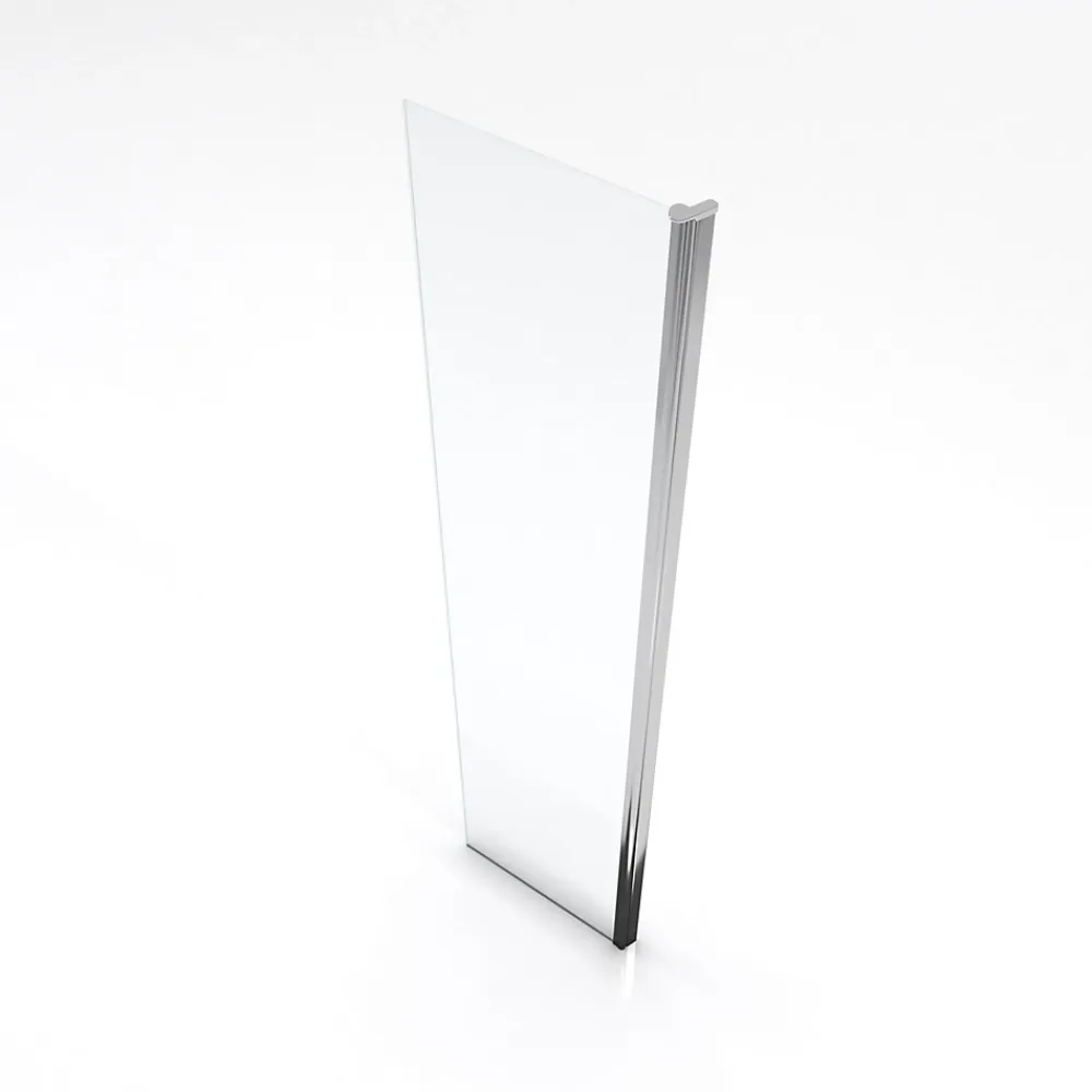 Paroi De Douche|Aurlane Volet pivotant pour paroi de douche fixe - 40x200cm - Verre transparent 6mm - Profile Chromé