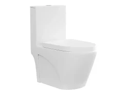 Wc À Poser|Vente-unique WC à poser blanc mat en céramique - Evacuation horizontale - NAGILAM