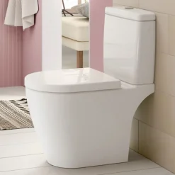 Wc À Poser|Villeroy & Boch WC à poser compact sans bride sortie horizontale VILLEROY ET BOCH Avento avec abattant frein de chute