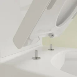 Wc À Poser|Villeroy & Boch WC à poser compact sans bride sortie horizontale VILLEROY ET BOCH Avento avec abattant frein de chute