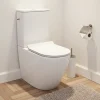 Wc À Poser|Ceramia WC à poser sans bride en céramique avec abattant SoftClose + réservoir de chasse, alimentation latérale, blanc (CEPX030RREXVP)