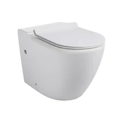 Wc À Poser|Ceramia WC à poser sans bride en céramique + abattant SoftClose + réservoir de chasse, alimentation par le bas, blanc (CEPX030RREXVPBI)