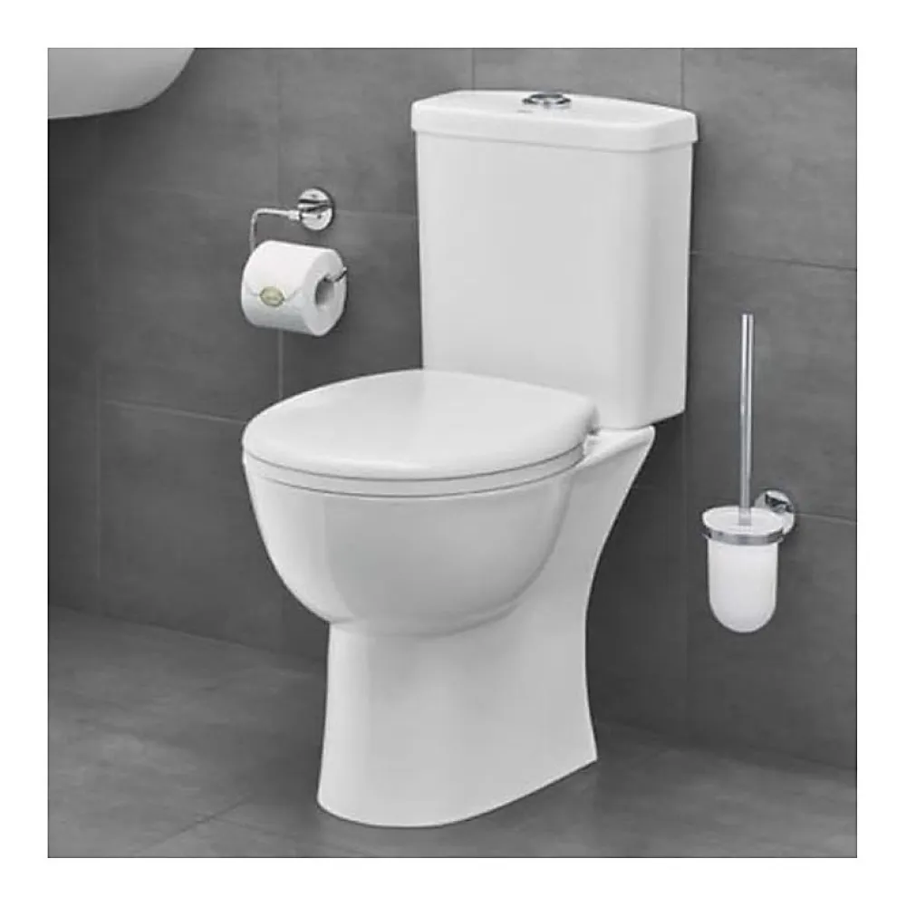 Wc À Poser|Grohe WC à poser sans bride Bau Ceramic avec abattant frein de chute declipsable + nettoyant Briochin
