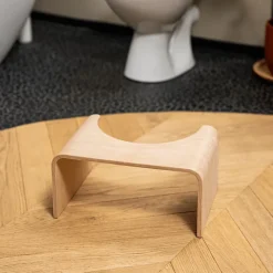 Grohe WC à poser sans bride Euro Ceramic + Tabouret physiologique Bois