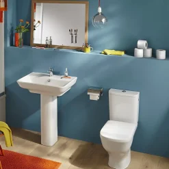 Jacob Delafon WC à poser sans bride sortie horizontale Struktura avec abattant + gel WC