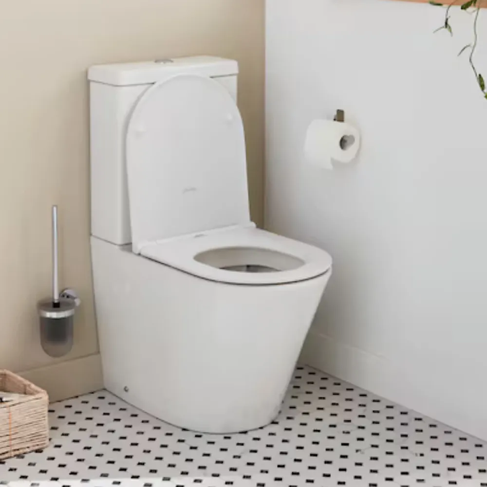 Wc À Poser|Jacob Delafon WC à poser sans bride sortie universelle Rodin+ avec abattant frein de chute + tabouret physiologique blanc