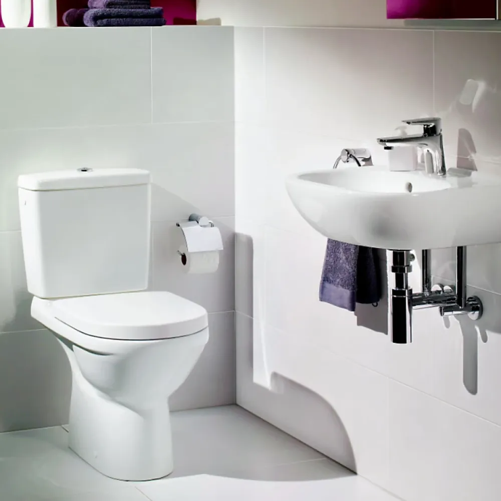 Wc À Poser|Villeroy & Boch WC à poser sans bride sortie horizontale O.novo Directflush avec abattant frein de chute + nettoyant