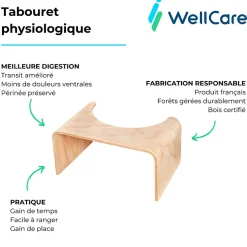 Wc À Poser|Jacob Delafon WC à poser sans bride sortie universelle Rodin+ avec abattant frein de chute + tabouret physiologique bois