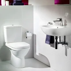 Villeroy & Boch WC à poser VILLEROY ET BOCH O.novo avec abattant frein de chute déclipsable + nettoyant Briochin