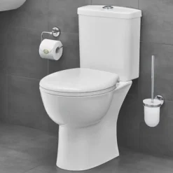 Wc À Poser|Grohe WC au sol Bau Ceramic avec abattant déclipsable + Briochin