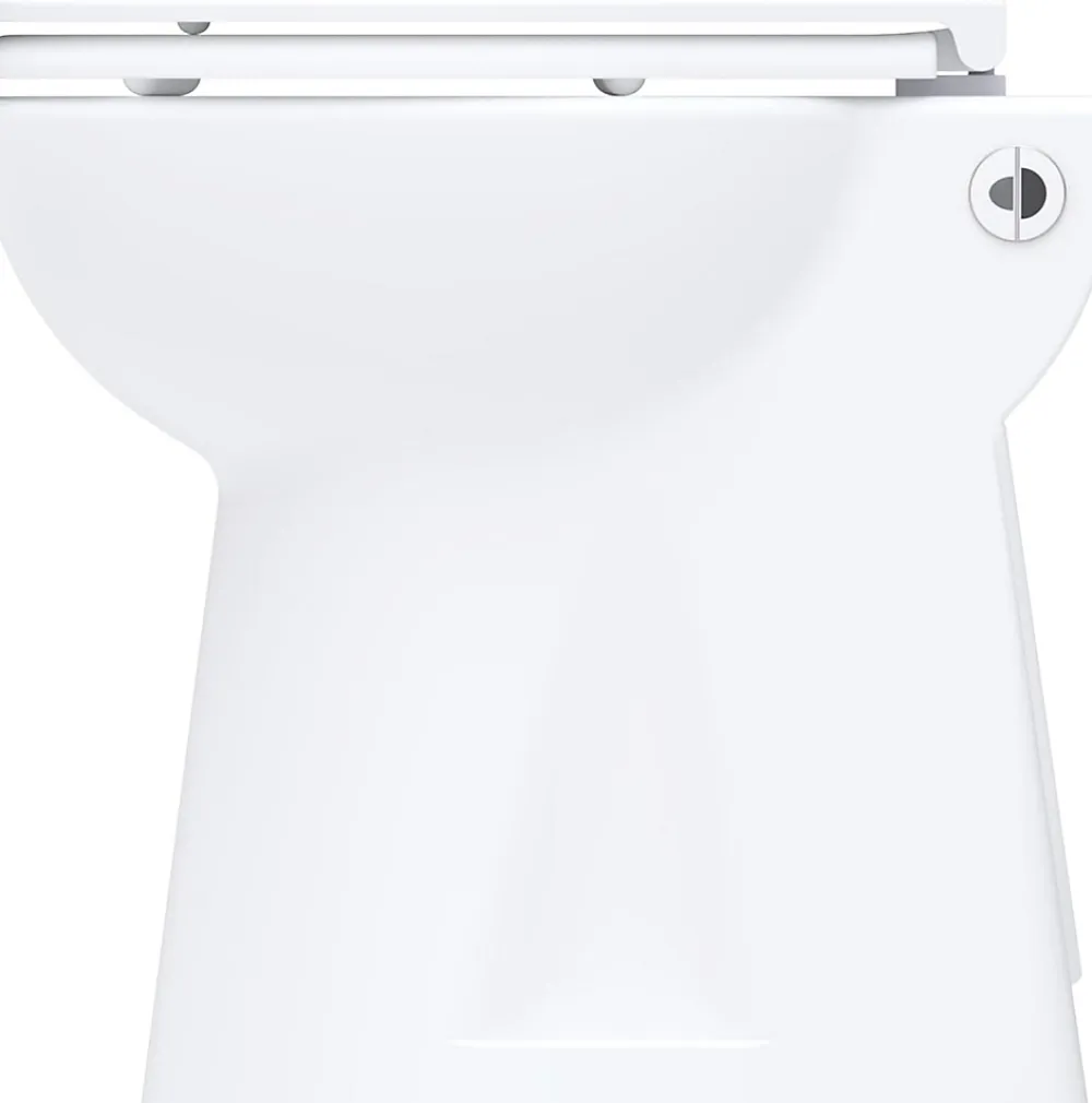 Wc Chimique Et Broyeur|Nature Pro WC Broyeur Intégré - Broyeur WC avec WC à Poser Inclus - Sans Réservoir de Chasse - 42 x 37 x 47 cm - Made in France - Blanc