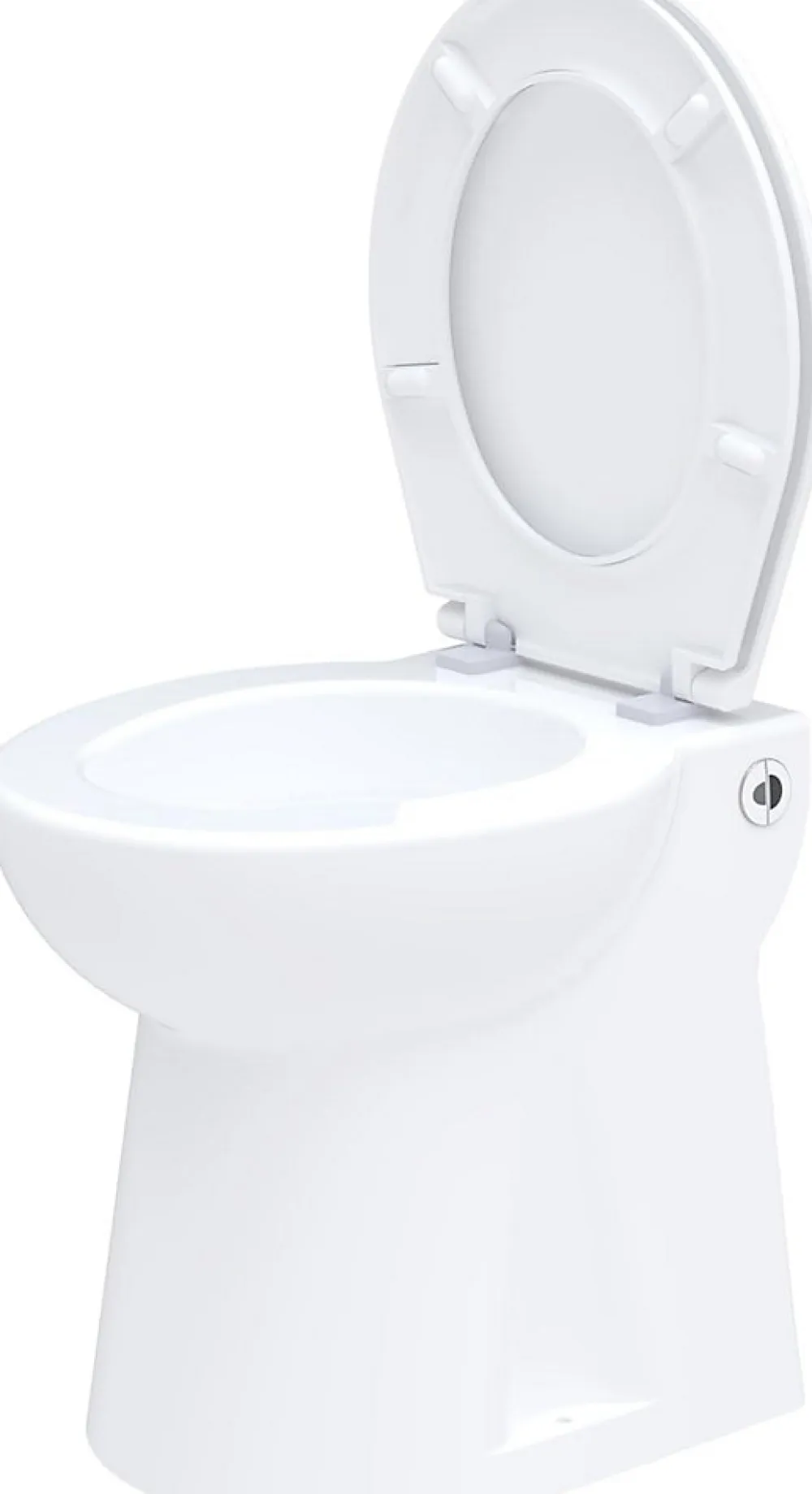 Wc Chimique Et Broyeur|Nature Pro WC Broyeur Intégré - Broyeur WC avec WC à Poser Inclus - Sans Réservoir de Chasse - 42 x 37 x 47 cm - Made in France - Blanc