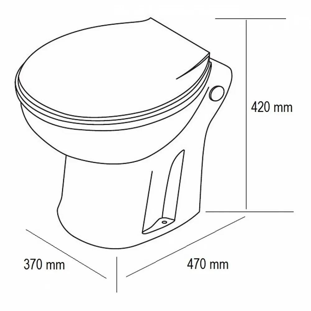 Concilio WC compact avec broyeur à pompe centrifuge intégrée - Fabrication Francaise