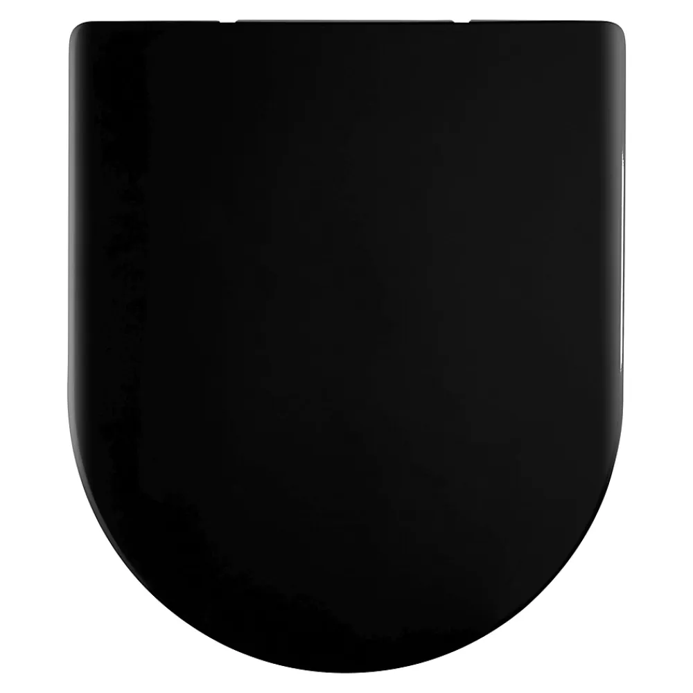Abattant Wc|Schulte Wc Déclipsable - Avec Frein De Chute - Lunette Et Couvercle - Duroplast - Noir Mat