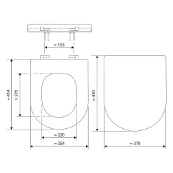 Abattant Wc|Schulte Wc Déclipsable - Avec Frein De Chute - Lunette Et Couvercle - Duroplast - Blanc