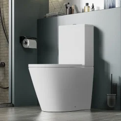 Dileci WC en Céramique Blanche à poser - Design moderne