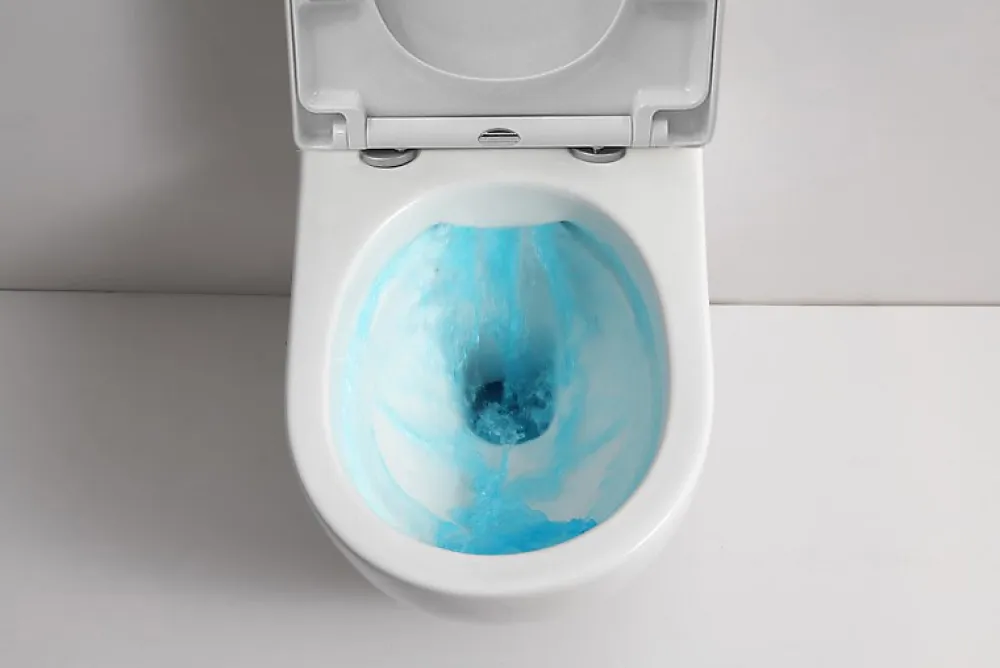 Wc Suspendu|Bernstein WC suspendu à fond creux sans bride NANO protection - abattant Softclose - NT2038