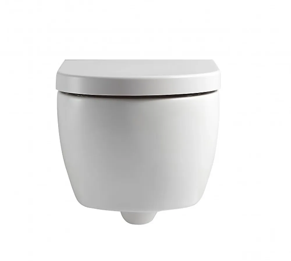 Wc Suspendu|Bernstein WC suspendu à fond creux sans bride NANO protection - abattant Softclose - NT2038