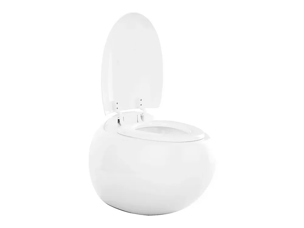 Vente-unique WC suspendu blanc en céramique - HURO II