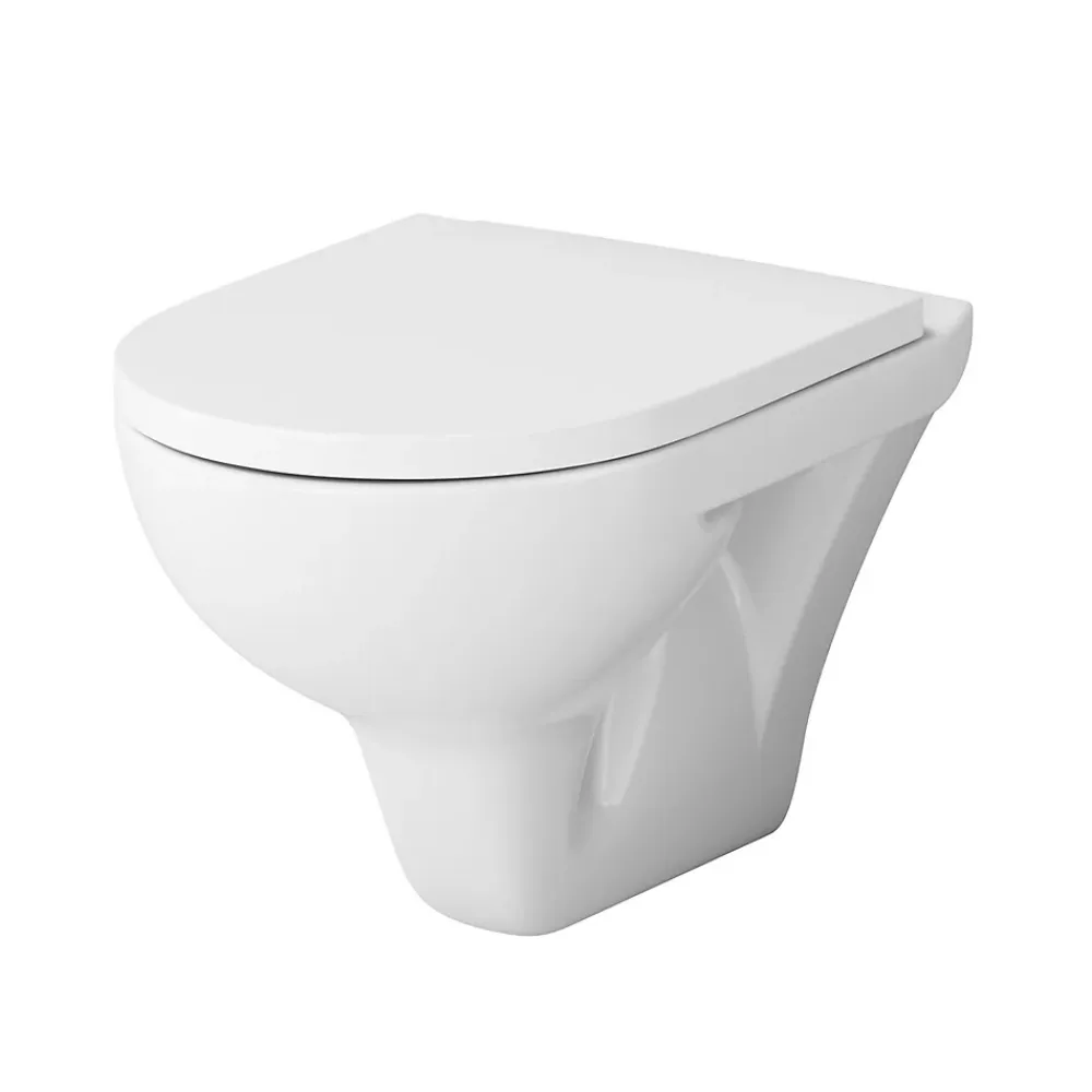 Wc Suspendu|Am.Pm Europe WC suspendu céramique sans bride cuvette WC suspendu sans bord FlashClean abattant amov. frein chute softclose blanc AM.PM Hit