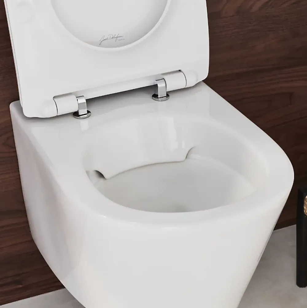 Wc Suspendu|Jacob Delafon WC suspendu sans bride Bastille caréné + abattant