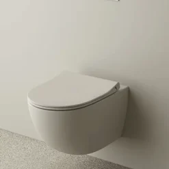 Wc Suspendu|Vitra WC suspendu sans bride Sento lin + abattant