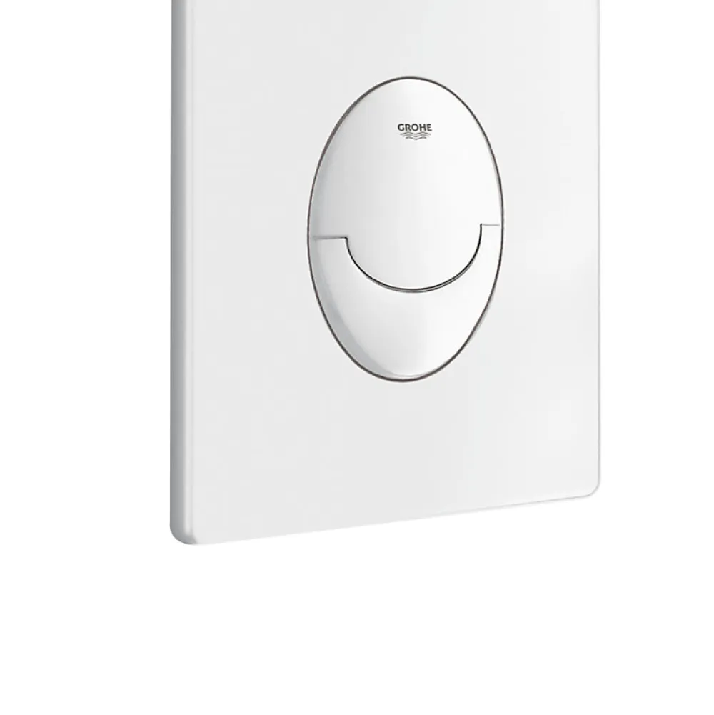 Wc Suspendu|Villeroy & Boch WC suspendu sans bride VILLEROY ET BOCH Architectura + abattant + bati support GROHE + plaque de commande blanche