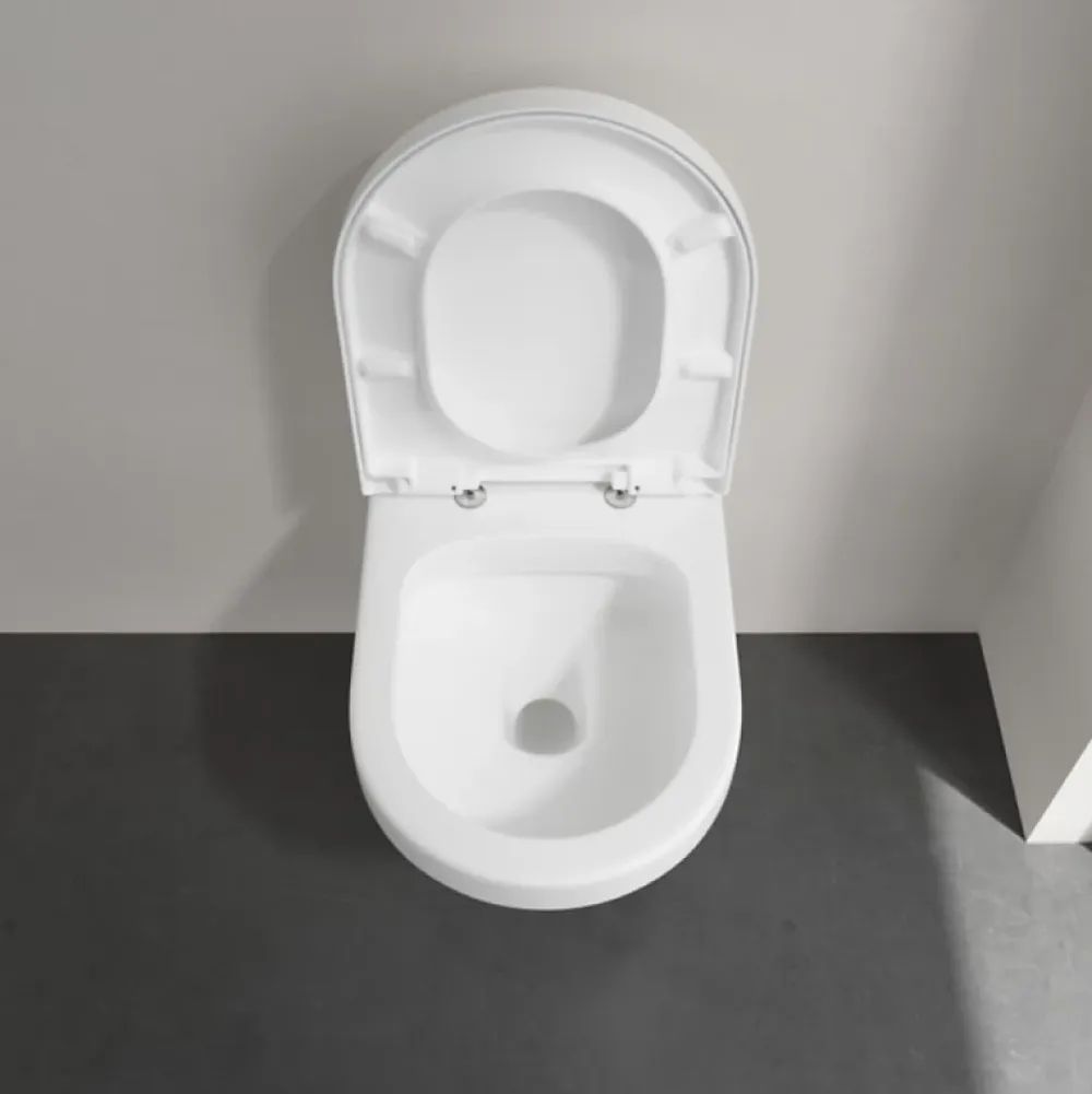 Wc Suspendu|Villeroy & Boch WC suspendu sans bride VILLEROY ET BOCH Architectura + abattant + bati support GROHE + plaque de commande blanche