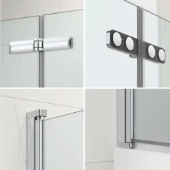 Baignoire Droite|Kolo by Geberit 170x70 cm Ensemble baignoire Opal Plus universelle +Pare baignoire pliable, 2 volets chrome + pieds (XWP1270000-SETP2)