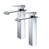 Robinet Lavabo Et Vasque|Homelody 2x Robinets Salle de Bain Cascade Mitigeurs de Lavabo Bec Haut Robinets de Lavabo Chromé Robinetteries pour Vasque Design Moderne