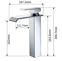 Robinet Lavabo Et Vasque|Homelody 2x Robinets Salle de Bain Cascade Mitigeurs de Lavabo Bec Haut Robinets de Lavabo Chromé Robinetteries pour Vasque Design Moderne