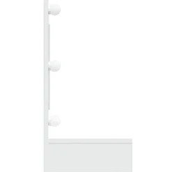 zmh Armoire à miroir avec LED blanc 90x31,5x62 cm