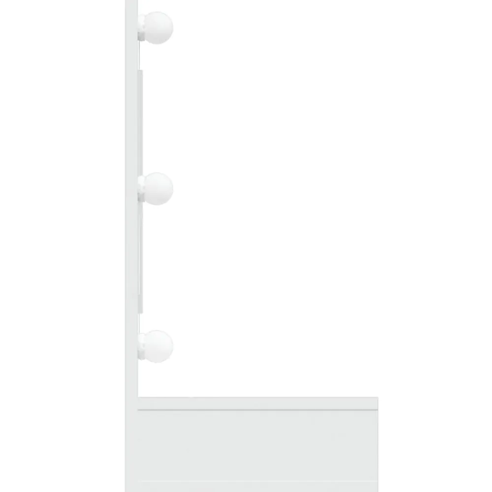 zmh Armoire à miroir avec LED blanc 90x31,5x62 cm
