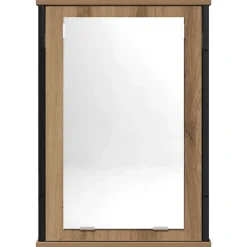Meuble Wc|zmh Armoire à miroir de salle de bain chêne artisanal 42x12x60 cm