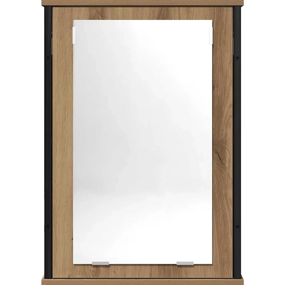 Meuble Wc|zmh Armoire à miroir de salle de bain chêne artisanal 42x12x60 cm