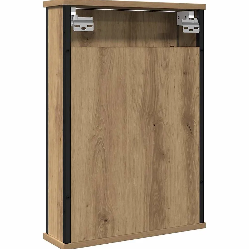 Meuble Wc|zmh Armoire à miroir de salle de bain chêne artisanal 42x12x60 cm