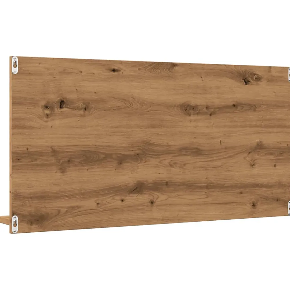zmh Armoire à miroir de salle de bain chêne artisanal 90x11x45 cm